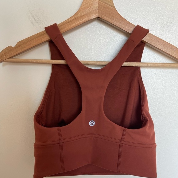 Lululemon NWOT Wunder Train Long-Line Bra Med Support C/D Cups Dark Terracotta - Picture 8 of 10